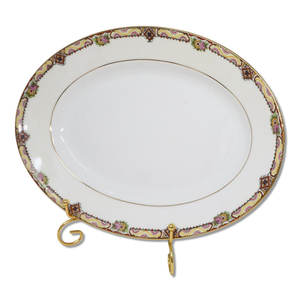 Mavaleix Granger Old Abbey Limoges Oval Serving 13" Platter Stern Bros NY 1920