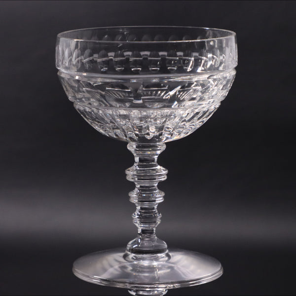 Hawkes Crystal Dudley Champagne Coupe Sherbet Cut 6028 Round Stem Early 1900's