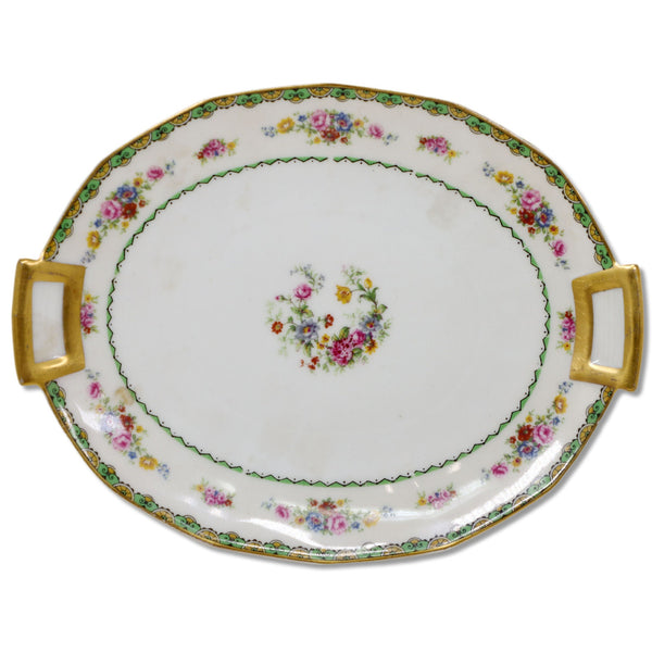 CH Field Haviland GDA Jordan Marsh CHF18 9” Oval Serving Platter Limoges