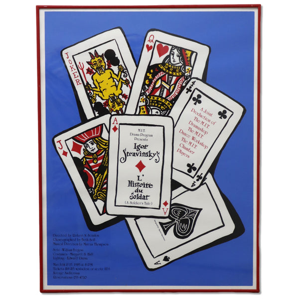 Agusta Agustsson L'Histoire du Soldat MIT Theater Serigraph Playing Cards 1985