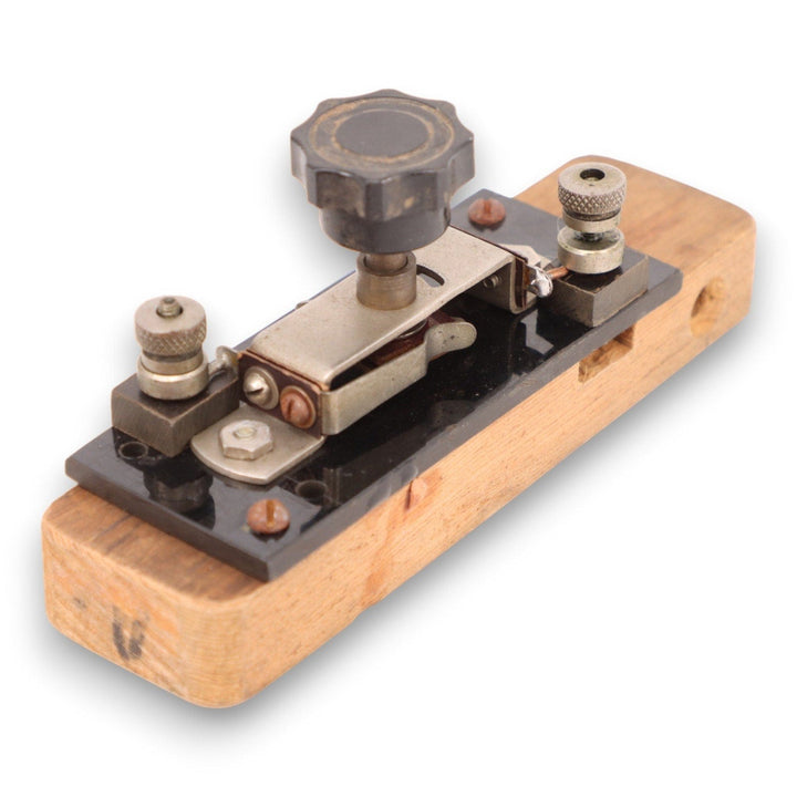 Vintage Electris Shut Off Laboratory Switch Sterampunk Wood Mounted Es ...